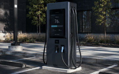 Las estaciones para vehículos eléctricos DC Raption Series incorporan Pantallas de Iberhermes