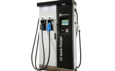 Las estaciones para vehículos eléctricos DC Raption Series incorporan Pantallas de Iberhermes