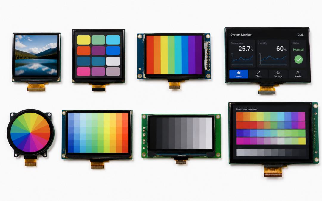 Amplia gama de TFT-LCD color displays: soluciones estándar y customizadas